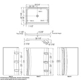 42 x 72 in. Acrylic Direct-to-Stud Two-Piece Shower Wall Kit in White