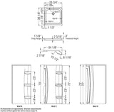36 x 72 in. Acrylic Direct-to-Stud Back Wall in White