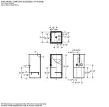 Outlook BFS-36F AcrylX Alcove Center Drain One-Piece Shower in White