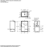 Outlook BFS-48F AcrylX Alcove Center Drain One-Piece Shower in White