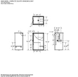 Outlook BFS-48F AcrylX Alcove Center Drain One-Piece Shower in White