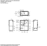 Outlook BFS-60F AcrylX Alcove Center Drain One-Piece Shower in White