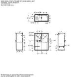 Outlook BFS-60F AcrylX Alcove Center Drain One-Piece Shower in White