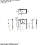 Outlook BFS-60F AcrylX Alcove Center Drain One-Piece Shower in White