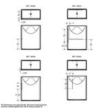 Outlook BFS-60F AcrylX Alcove Center Drain One-Piece Shower in White