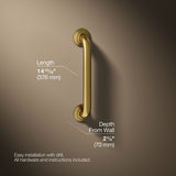 Traditional 12" grab bar