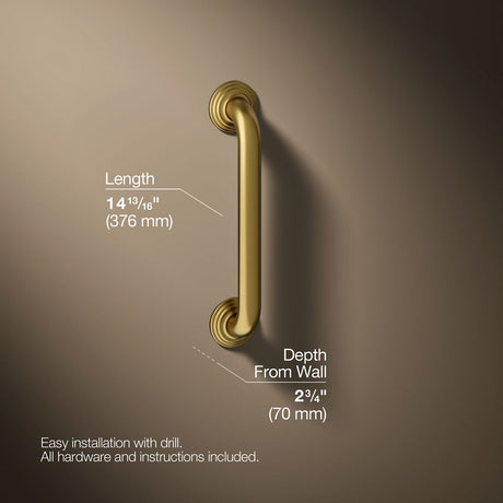 Traditional 12" grab bar