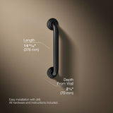 Traditional 12" grab bar