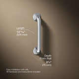 Traditional 12" grab bar