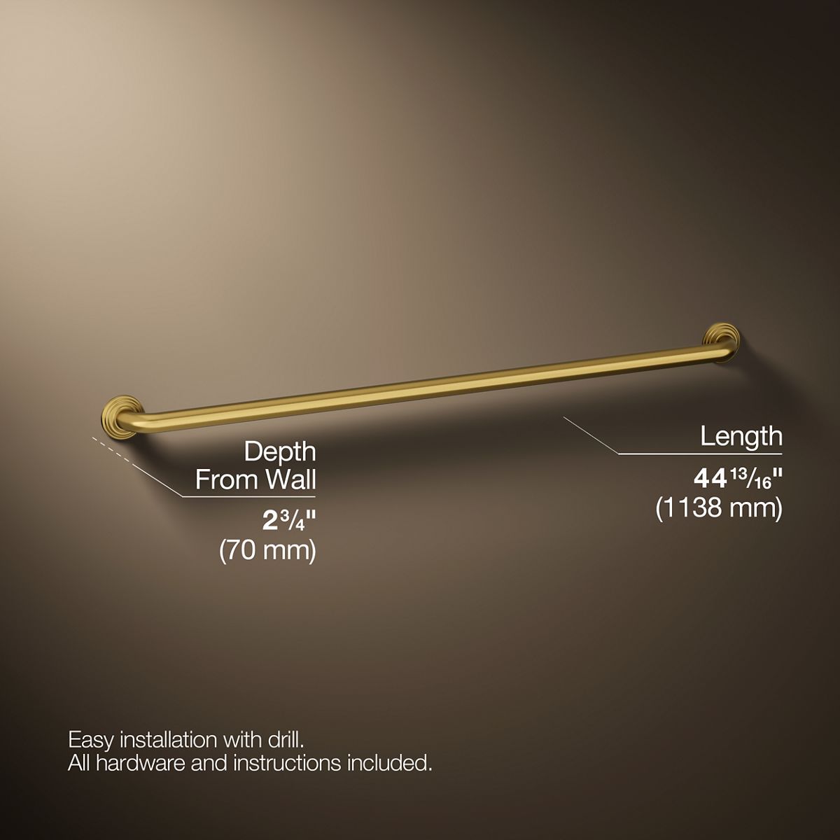 Traditional 42" grab bar