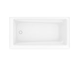 Exhibit 6030 IFS AFR DTF Acrylic Alcove Left-Hand Drain Bathtub in White