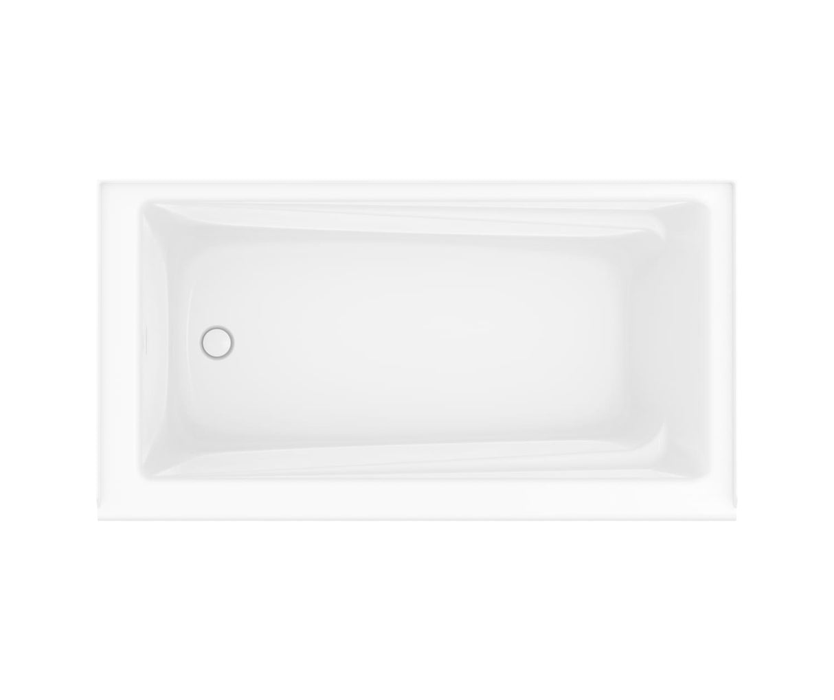 Exhibit 6030 IFS AFR Acrylic Alcove Left-Hand Drain Bathtub in White