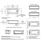 Exhibit 6032 IFS Acrylic Alcove Left-Hand Drain Bathtub in White