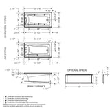 Exhibit 6032 IF DTF Acrylic Alcove Left-Hand Drain Bathtub in White