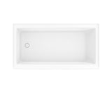 Bosca 6032 AFR Acrylic Alcove Left-Hand Drain Bathtub in White