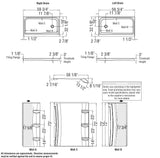 Rectangular Base 6032 3 in. Acrylic Alcove Shower Base with Left-Hand Drain in White