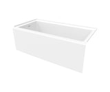 Rubix 6030 AFR Acrylic Alcove Left-Hand Drain Bathtub in White