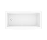 Bosca 6030 IFS AFR Acrylic Alcove Left-Hand Drain Bathtub in White