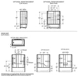 Camelia TS-6032 Acrylic Alcove Left-Hand Drain One-Piece Tub Shower in White