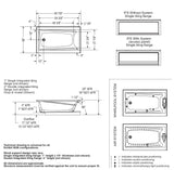 Exhibit 6036 IF DTF Acrylic Alcove Left-Hand Drain Bathtub in White