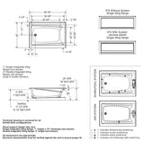 Exhibit 6042 IFS DTF Acrylic Alcove Left-Hand Drain Bathtub in White