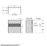 NexTile 6030 Direct-to-Stud Four-Piece Alcove Tub Wall Kit in White