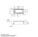 Nomad 6030 AFR AcrylX Alcove Left-Hand Drain Bathtub in White
