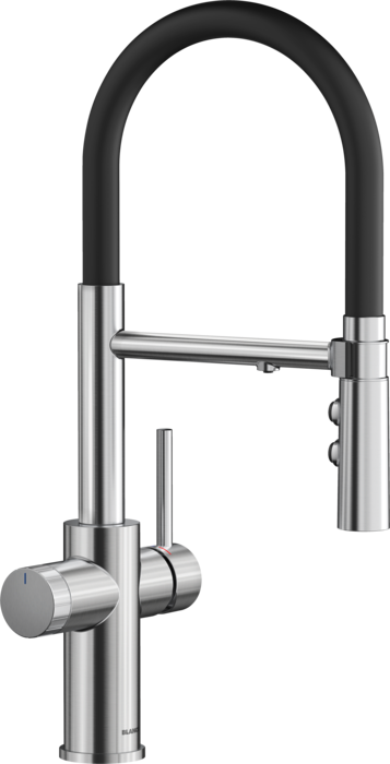 Blanco Catris Flexo Filter Faucet — PVD Steel Finish