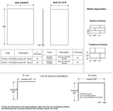 Denso 50 in. Solid Surface Glue up Back Wall in White