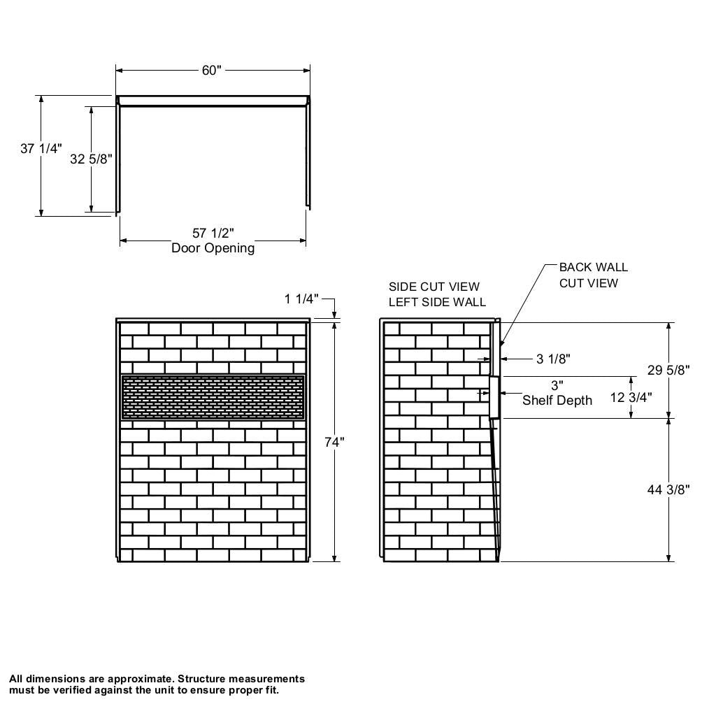 NexTile 6032 Direct-to-Stud Four-Piece Alcove Shower Wall Kit in White