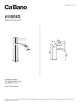 Single hole basin faucet