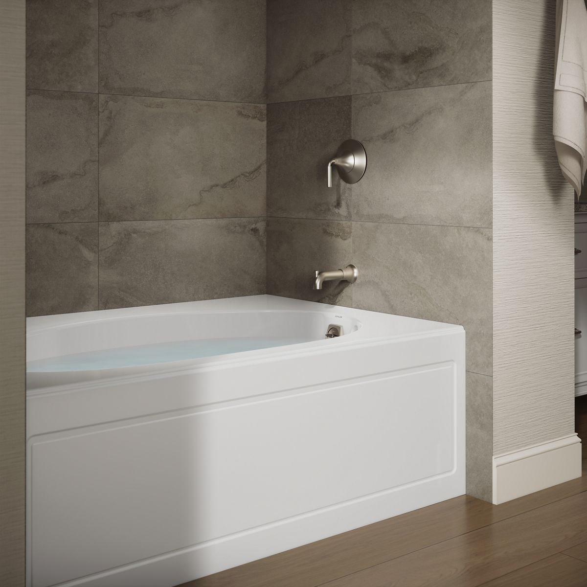 Windward® 60" x 42" alcove bath, right drain