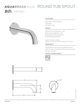 7" round tub spout