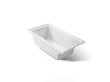 Underscore® 60" x 30" alcove bath with Bask® heated surface, left drain