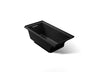 Underscore® 60" x 30" alcove bath with Bask® heated surface, left drain