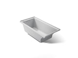 Underscore® 60" x 30" alcove bath with Bask® heated surface, left drain