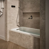 Underscore® 60" x 30" alcove bath with Bask® heated surface, left drain