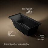 Underscore® 60" x 30" alcove bath, right drain
