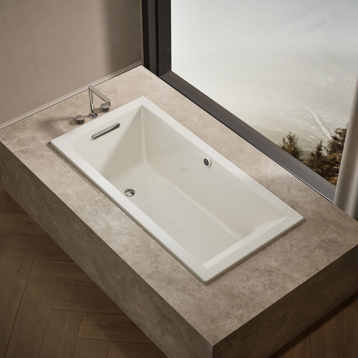 Underscore® 60" x 30" drop-in bath with Bask® heated surface