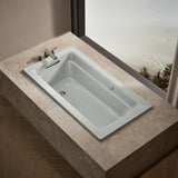 Archer® 60" x 32" drop-in Heated BubbleMassage™ air bath