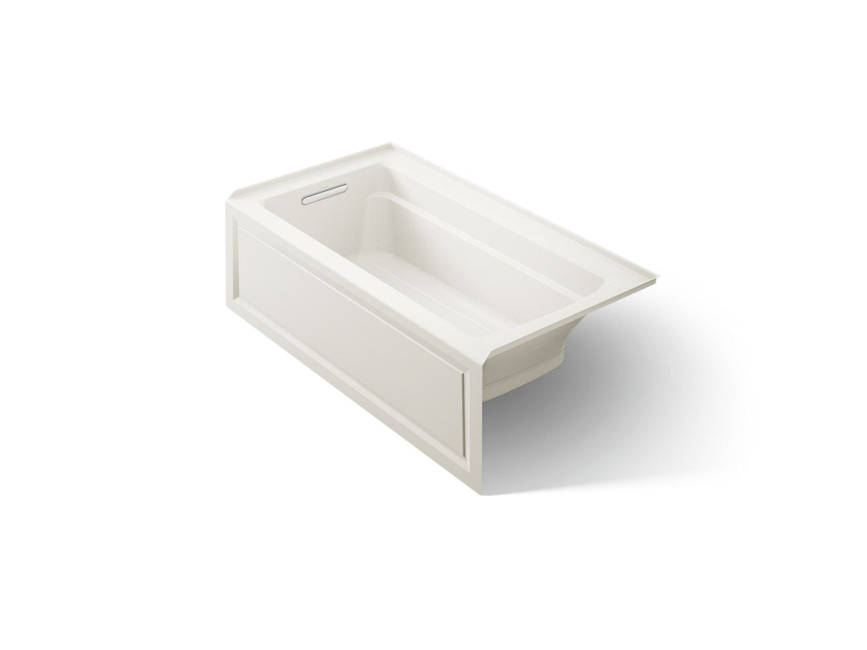 Archer® 60" x 32" alcove Heated BubbleMassage™ air bath, left drain