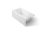 Archer® 60" x 32" alcove whirlpool bath, left drain