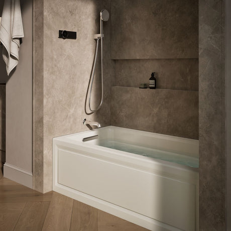 Archer® 60" x 32" alcove heated whirlpool bath, left drain