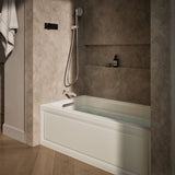 Archer® 60" x 32" alcove whirlpool bath, left drain