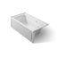 Archer® 60" x 32" alcove whirlpool bath with Bask® heated surface, alcove left drain
