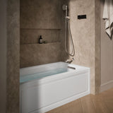 Archer® 60" x 32" alcove whirlpool bath right drain