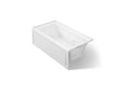 Archer® 60" x 32" alcove heated whirlpool bath, right drain
