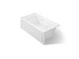 Archer® 60" x 32" alcove whirlpool bath with Bask® heated surface, right drain
