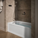 Archer® 60" x 32" alcove bath with Bask® heated surface, left drain