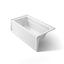 Archer® 60" x 32" alcove bath with Bask® heated surface, left drain